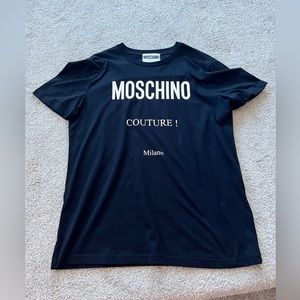 Brand new condition moschino t shirt, black size large
